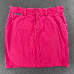 Gap Women Skirt Cotton Spandex 4 Watermelon Pink Preppy Casual Mini Skirt